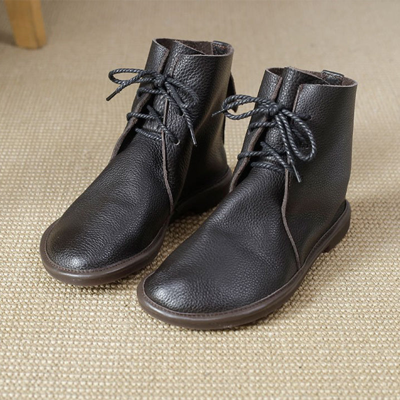 Women's Lace Boots – Classic Warmth with Everyday Ease