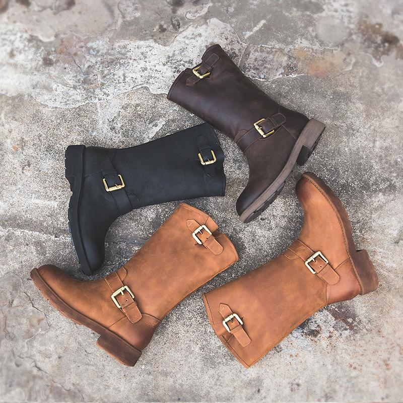 Women's Buckle Boots – Bold Style, Effortless Comfort
