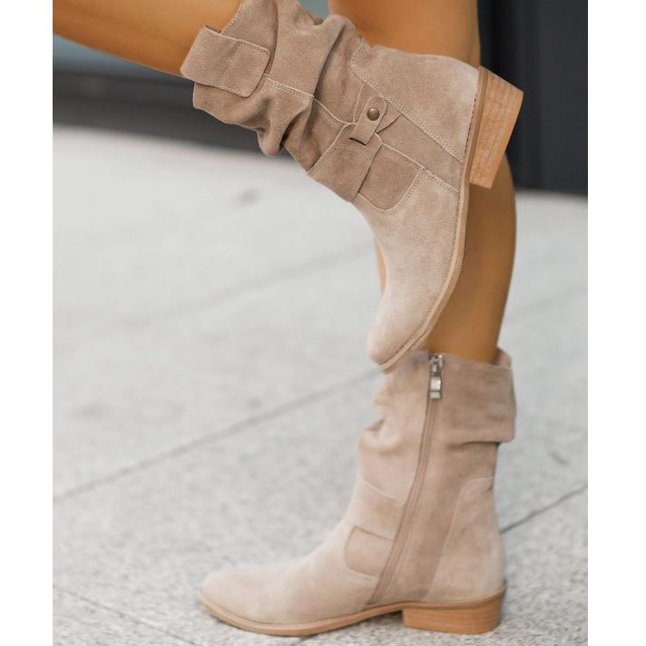 Women's Elegant Ankle Boots with Zipper Closure