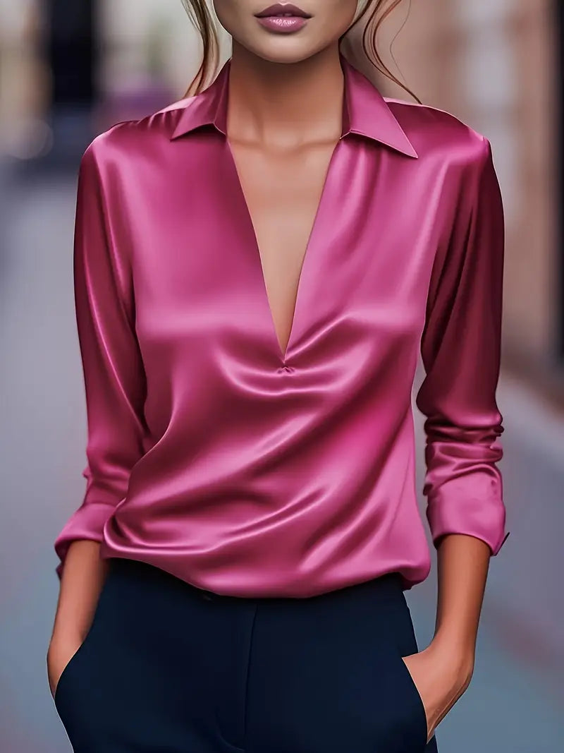 Women's Premium V-Neck Blouse