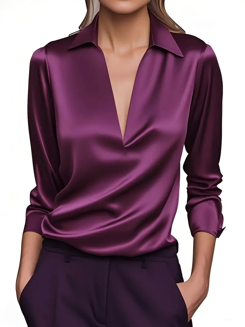 Women's Premium V-Neck Blouse