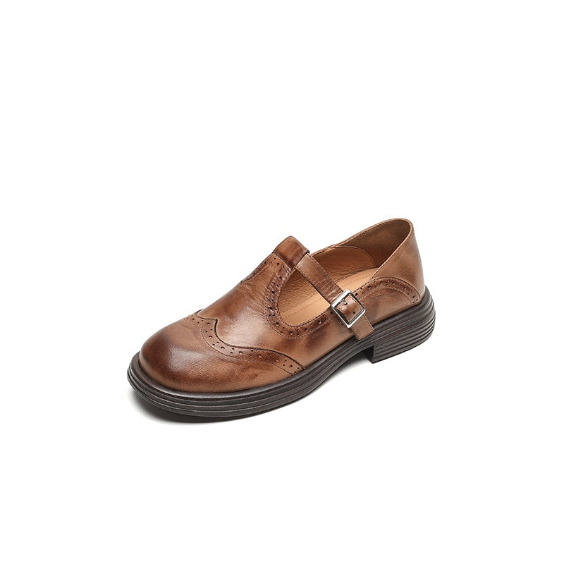 Women's Elegant Vegan Leather Mary Jane Sandal