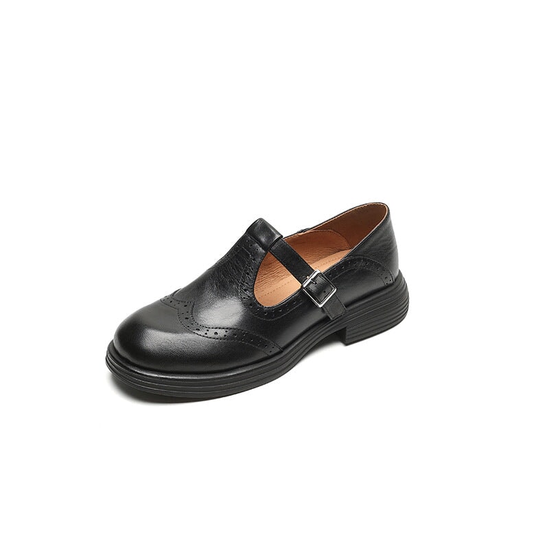 Women's Elegant Vegan Leather Mary Jane Sandal