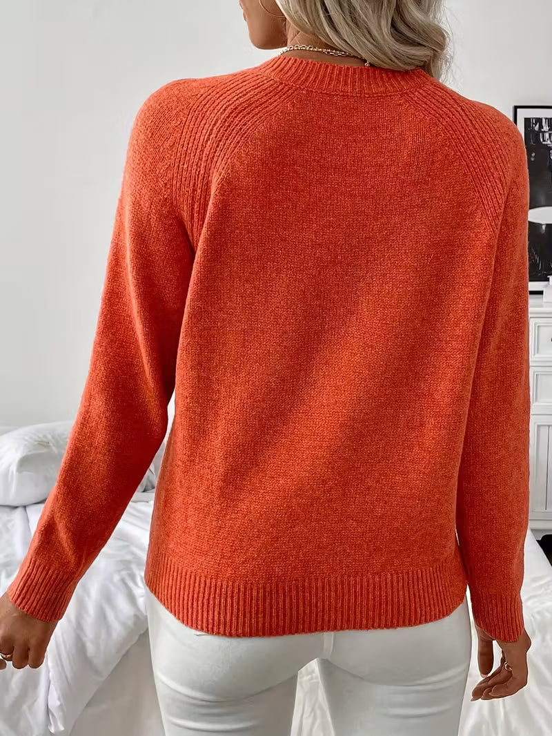 Women's Long Sleeve Knitted Sweater