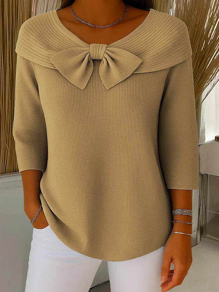 Women's Sweater with Bow