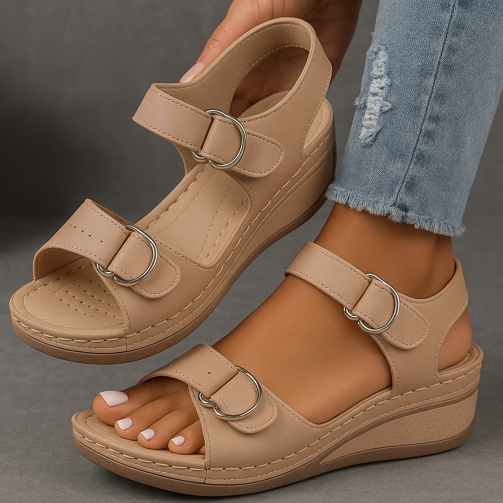 Women's Orthopedic Sandals with Wedge Heel