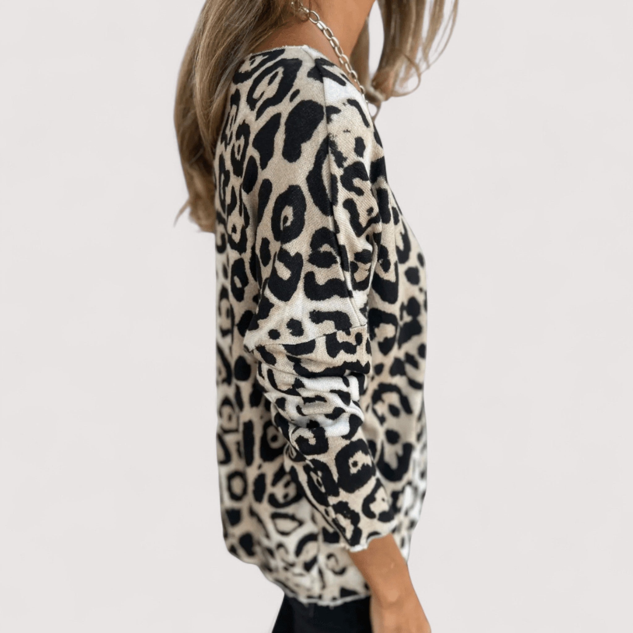Women's Lightweight Leopard Print Top