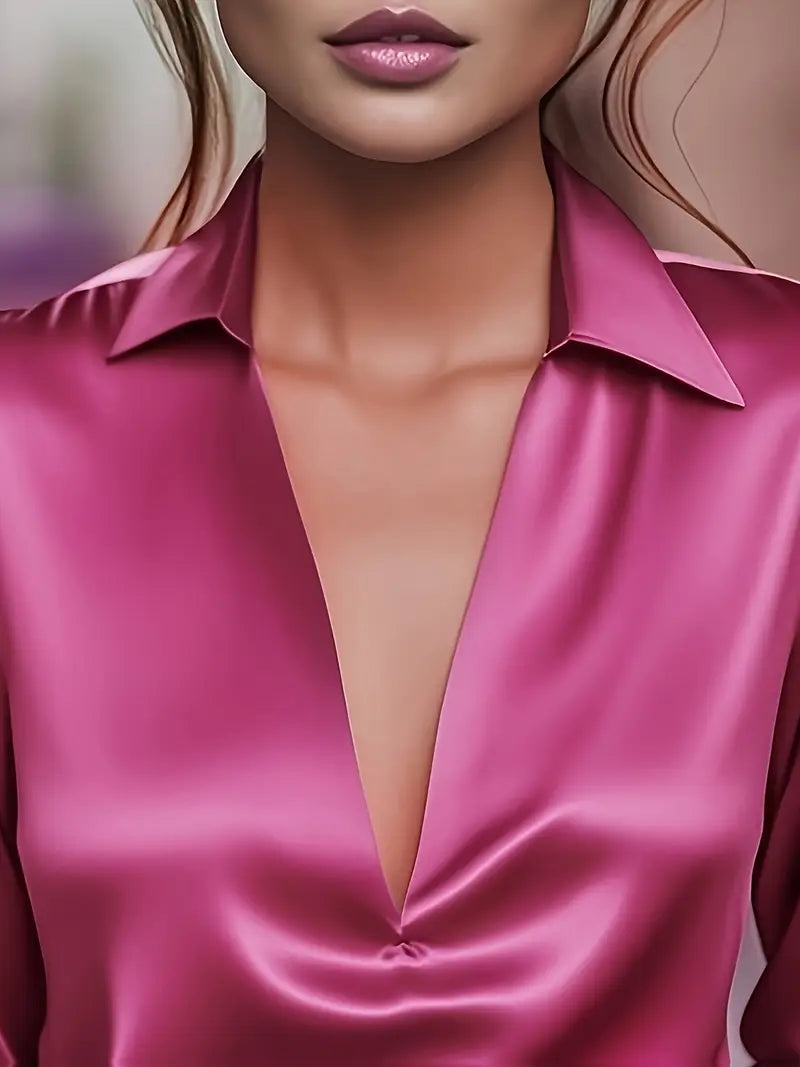 Women's Premium V-Neck Blouse