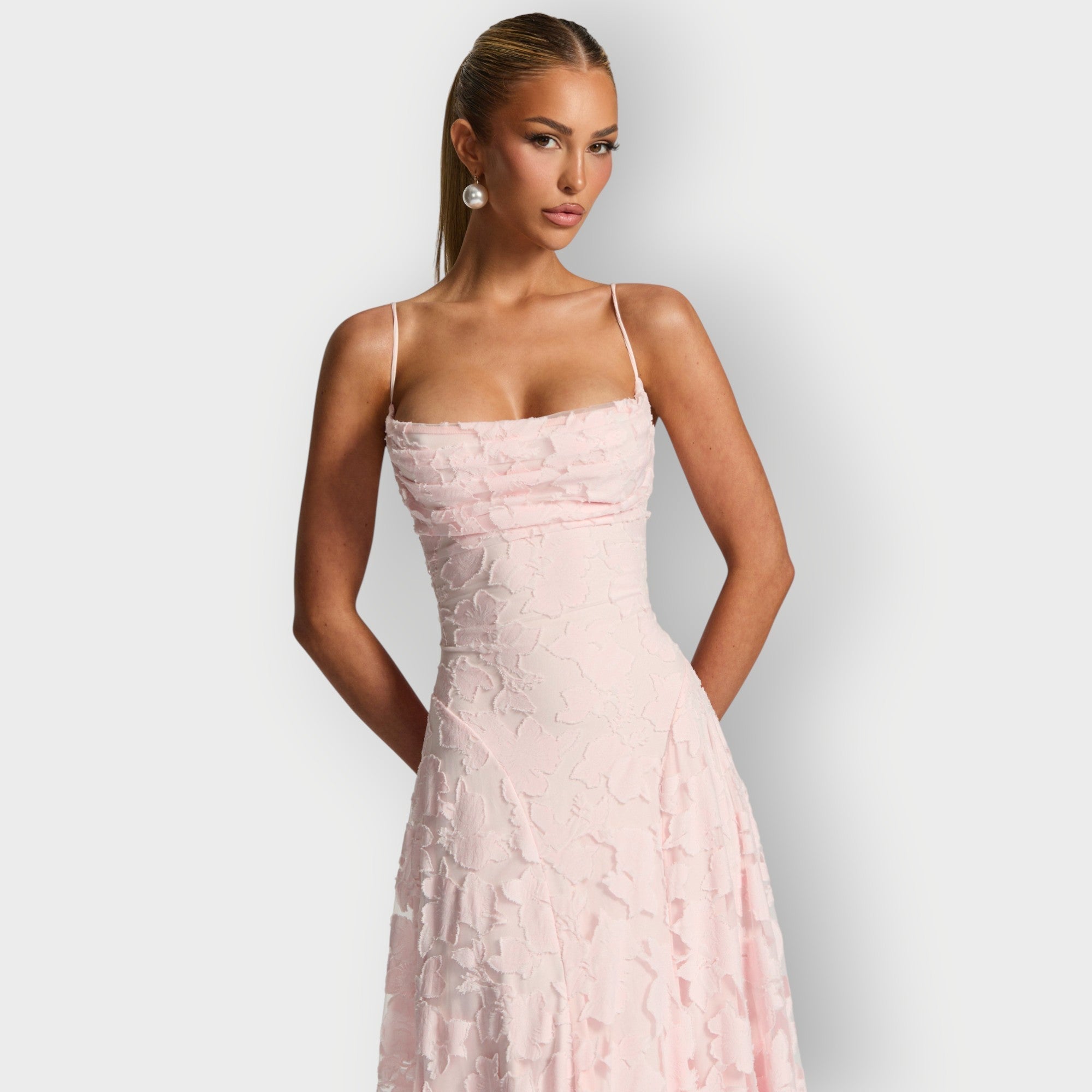 Women's Elegant Strapless Velvet Gown