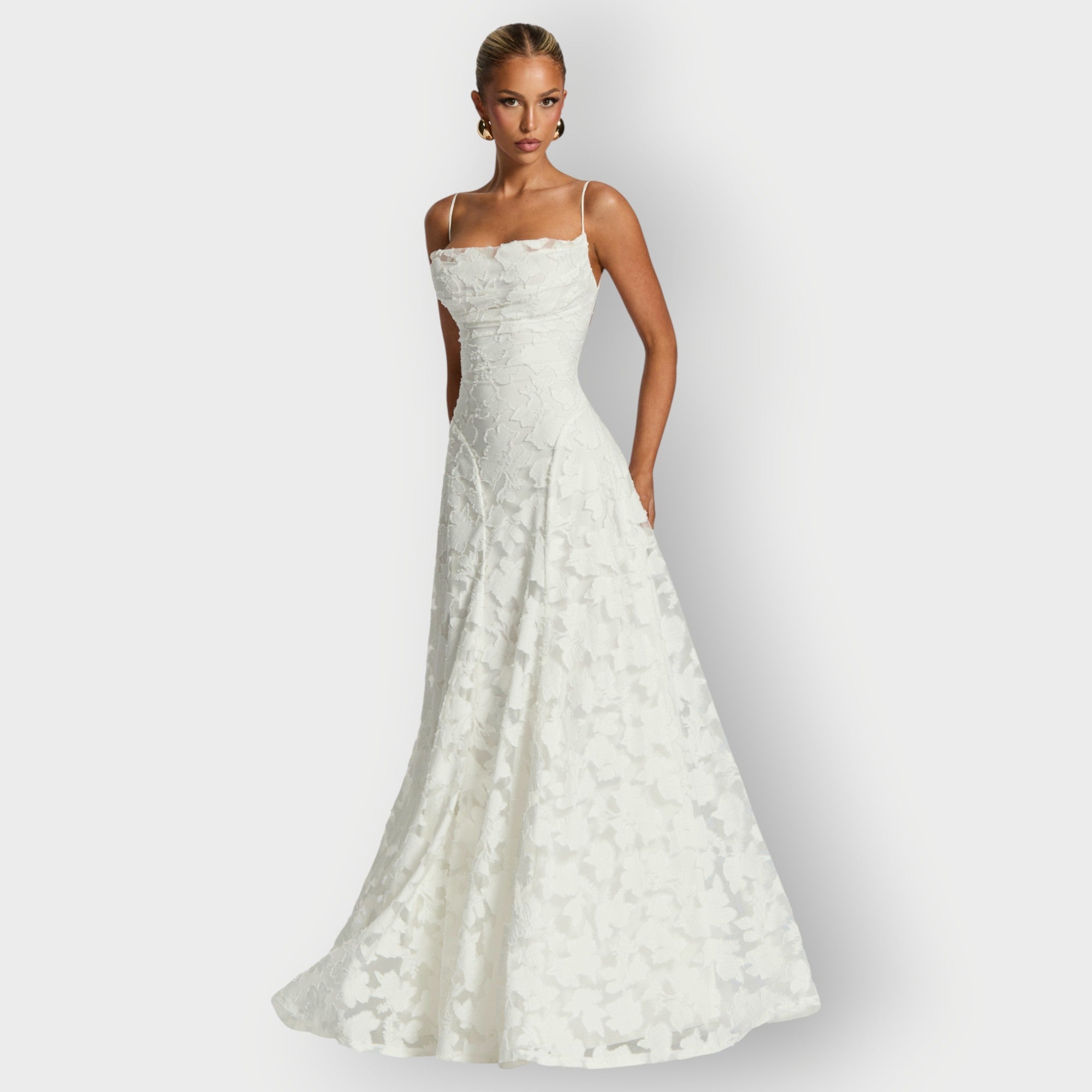 Women's Elegant Strapless Velvet Gown
