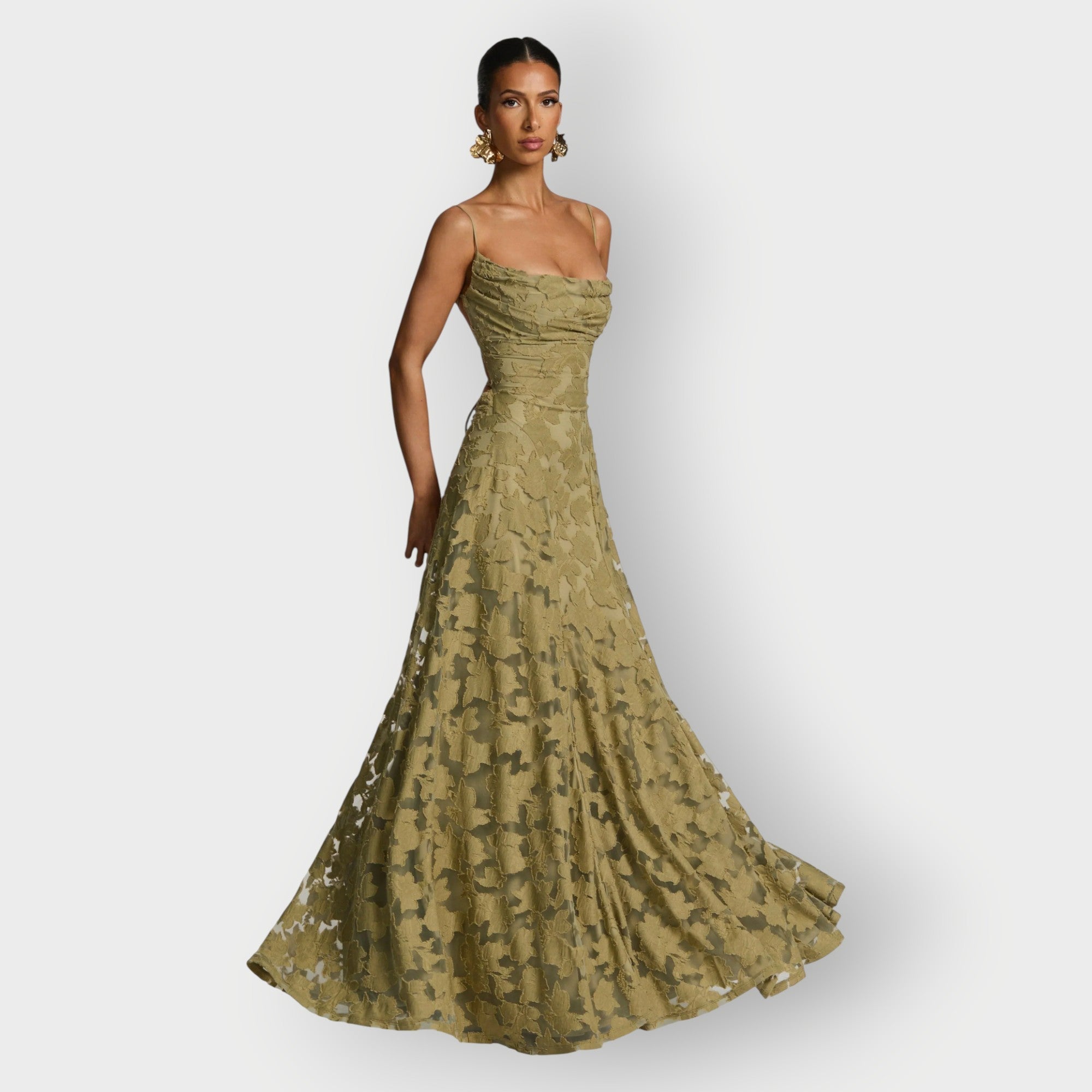 Women's Elegant Strapless Velvet Gown