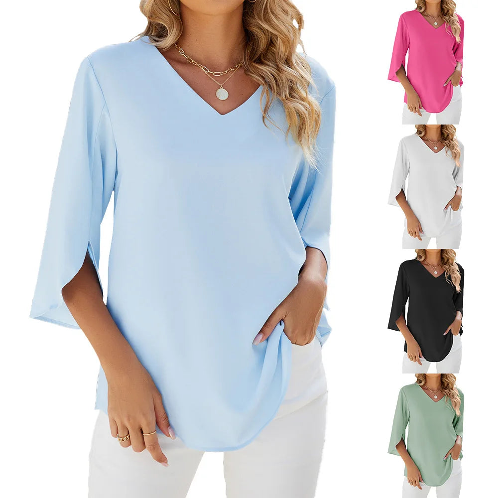Women's V-Neck Blouse
