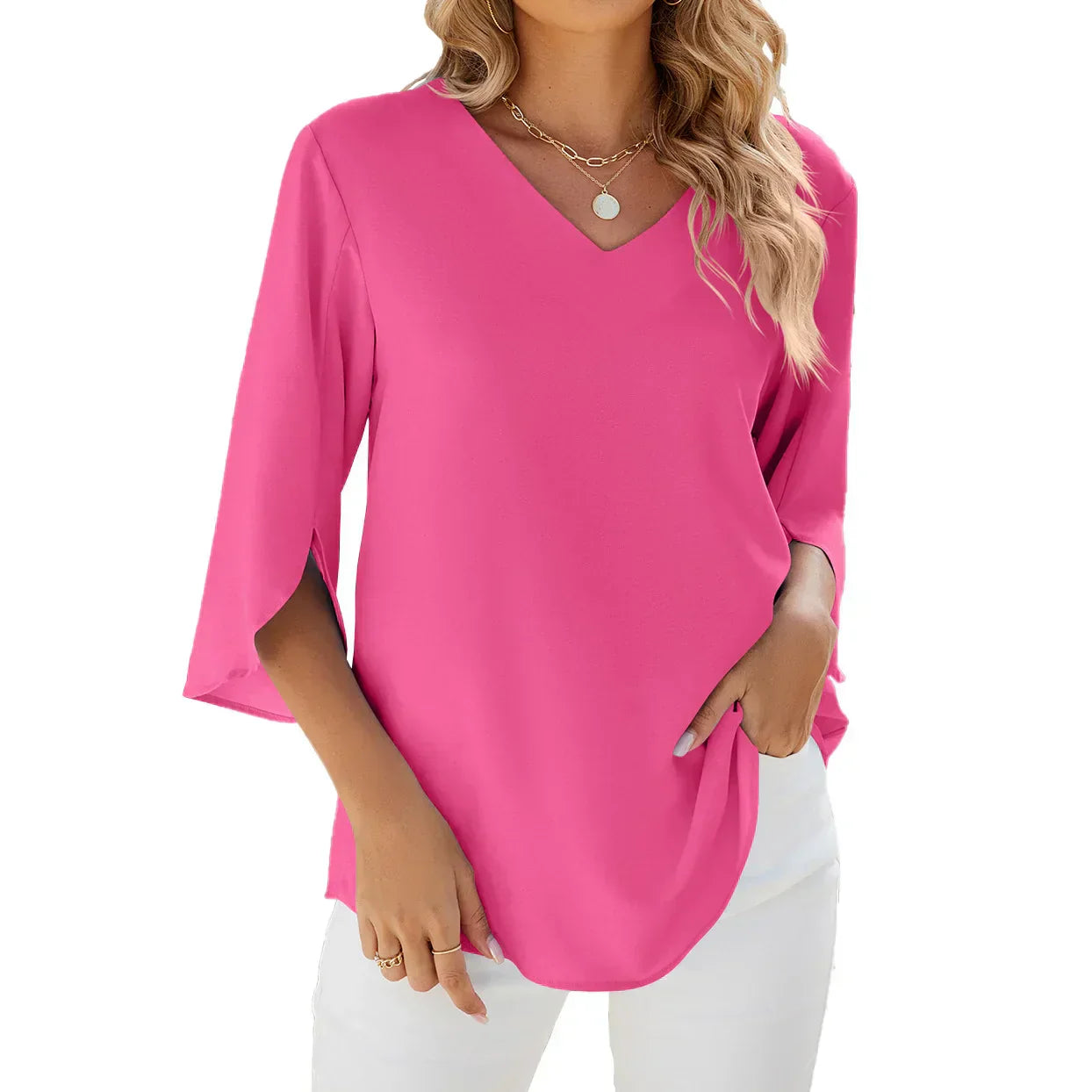 Women's V-Neck Blouse