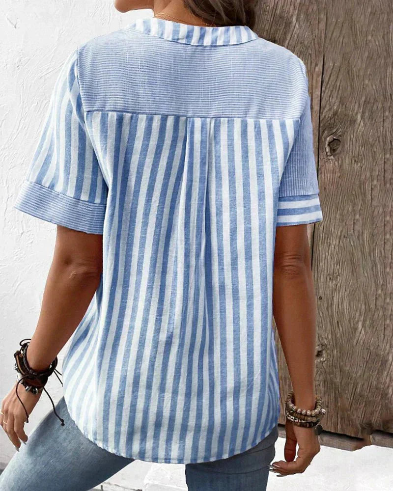 Women's Soft Striped Blouse