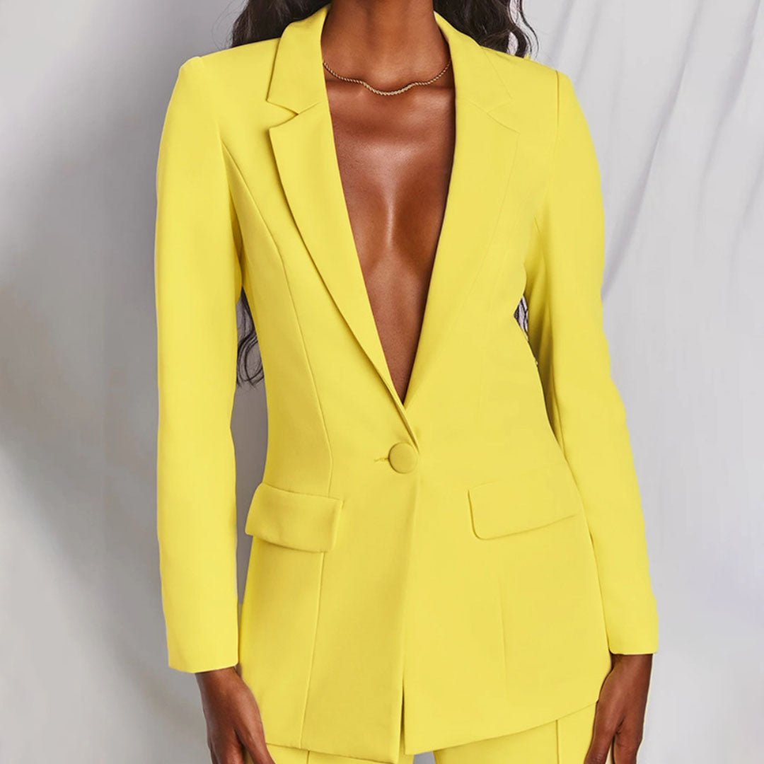 Women's Chic Blazer & Trousers Set