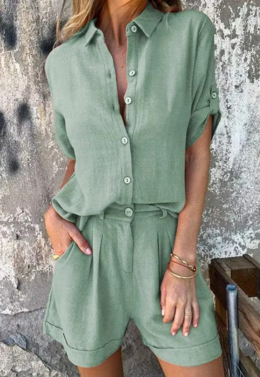 Women's Lightweight Shorts and Top Set