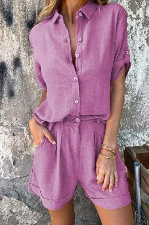 Women's Lightweight Shorts and Top Set
