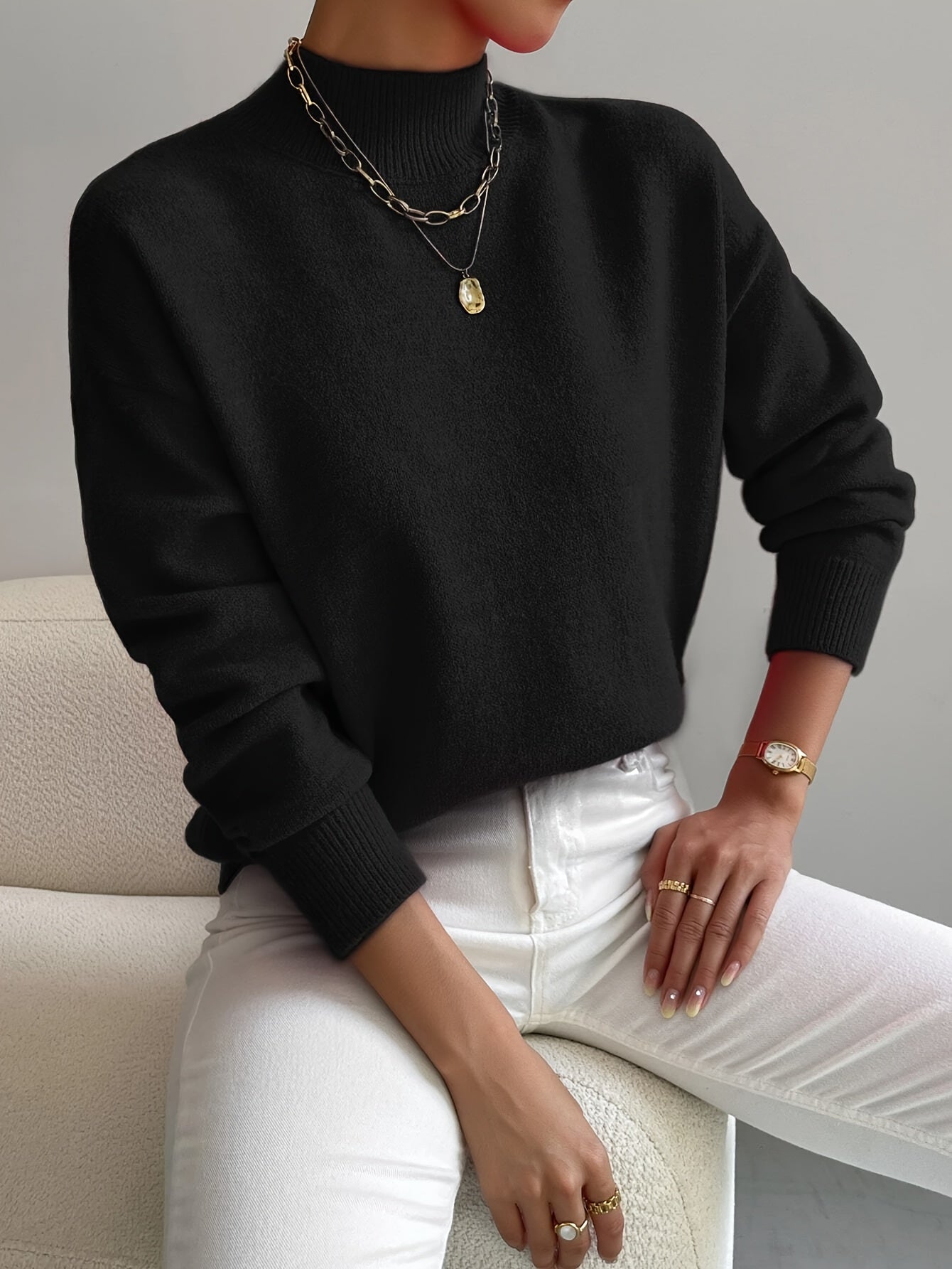 Women's Elegant Turtleneck Sweater