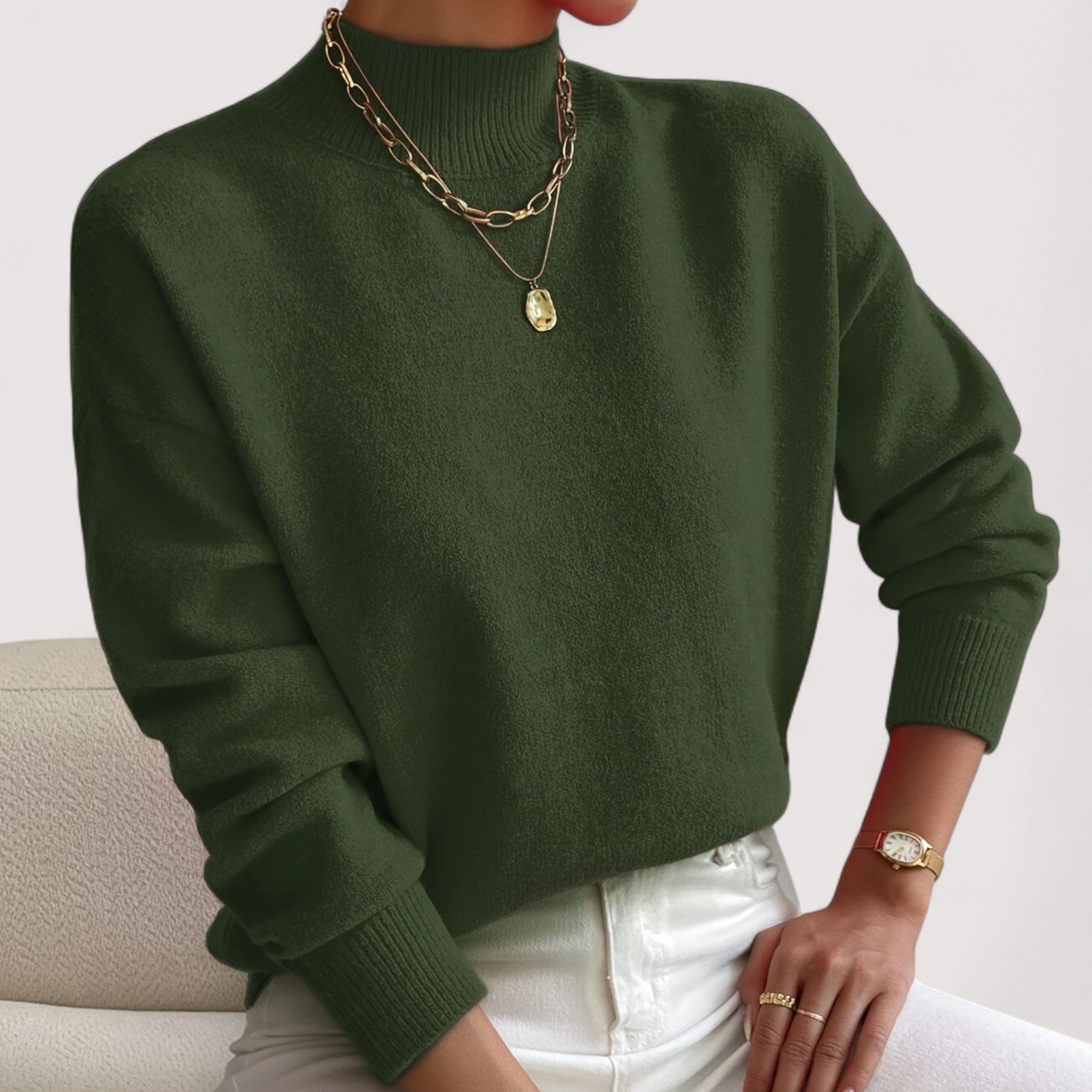 Women's Elegant and Comfortable Turtleneck Sweater