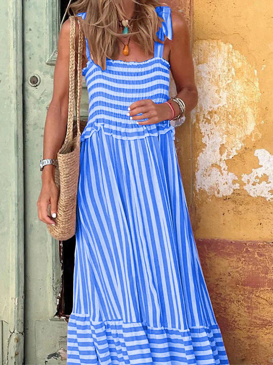 Women's Elegant Striped Summer Dress