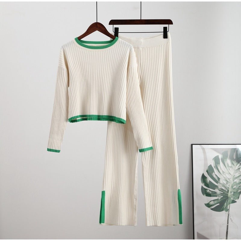 Women's Knitted Two-Piece Set – Stylish & Comfortable