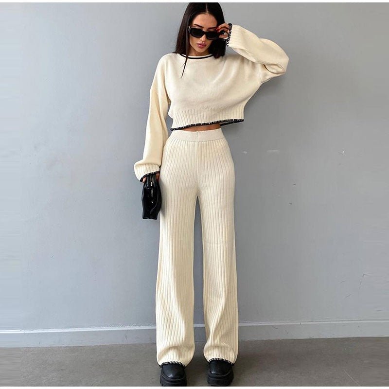 Women's Knitted Two-Piece Set – Stylish & Comfortable