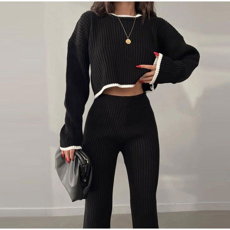 Women's Knitted Two-Piece Set – Stylish & Comfortable