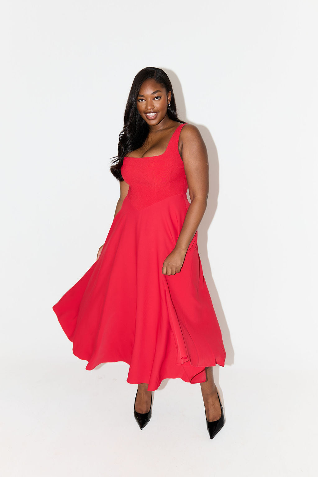 Women's Timeless Flowy Midi Dress