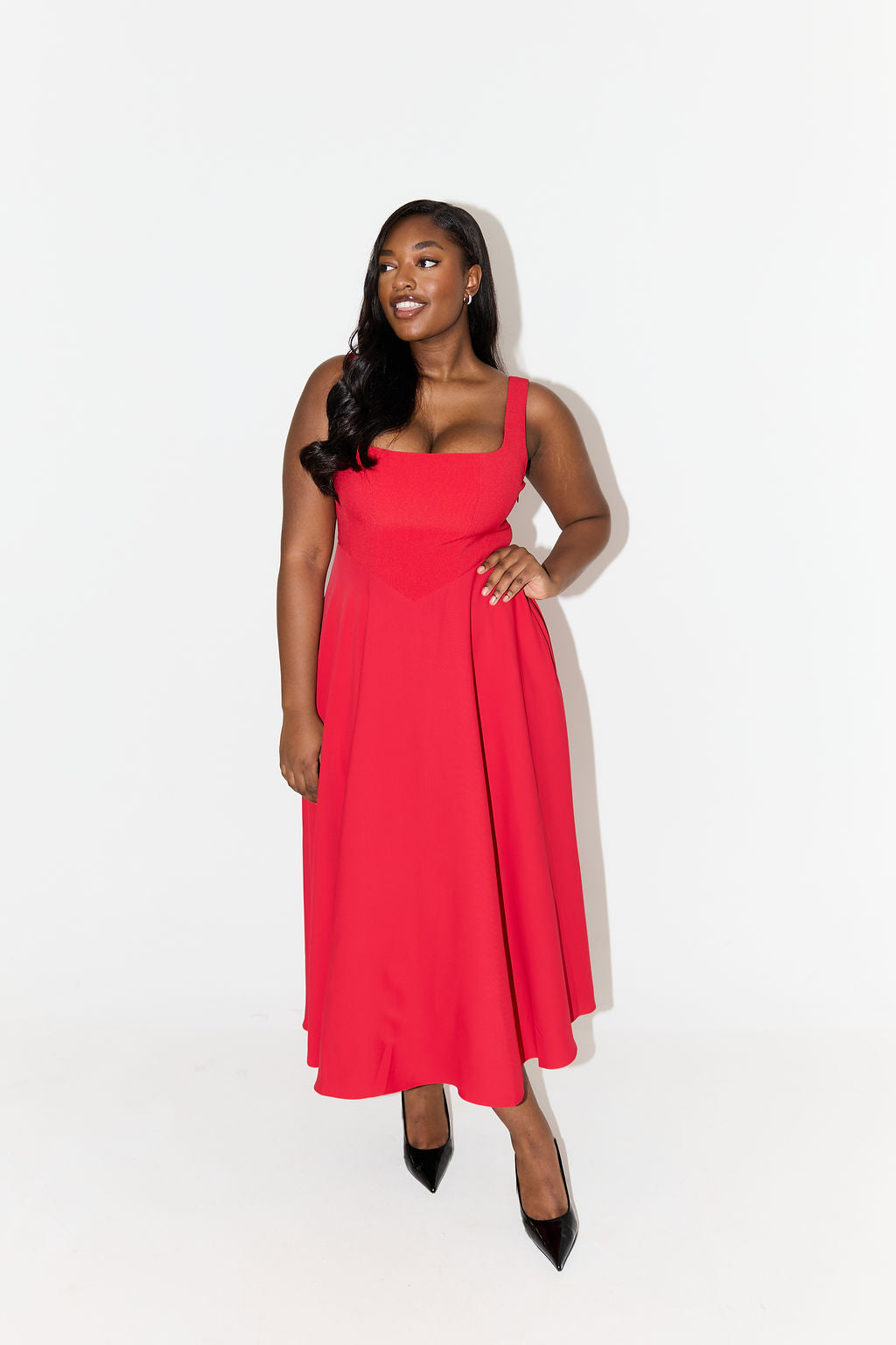 Women's Timeless Flowy Midi Dress