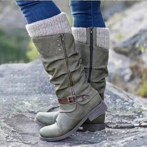 Women's Ankle Boots With Side Zipper