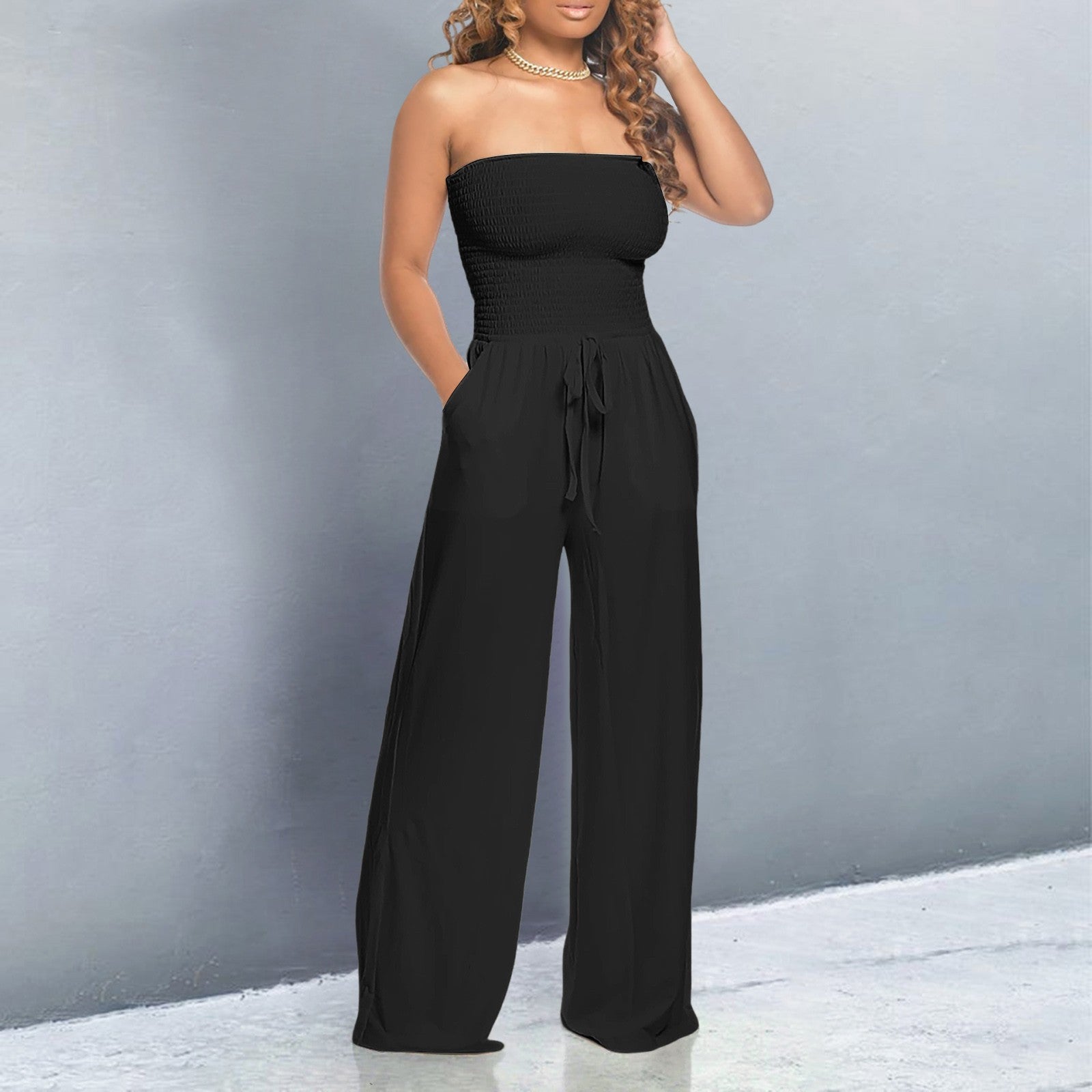 Women's Trendy Off-Shoulder Jumpsuit