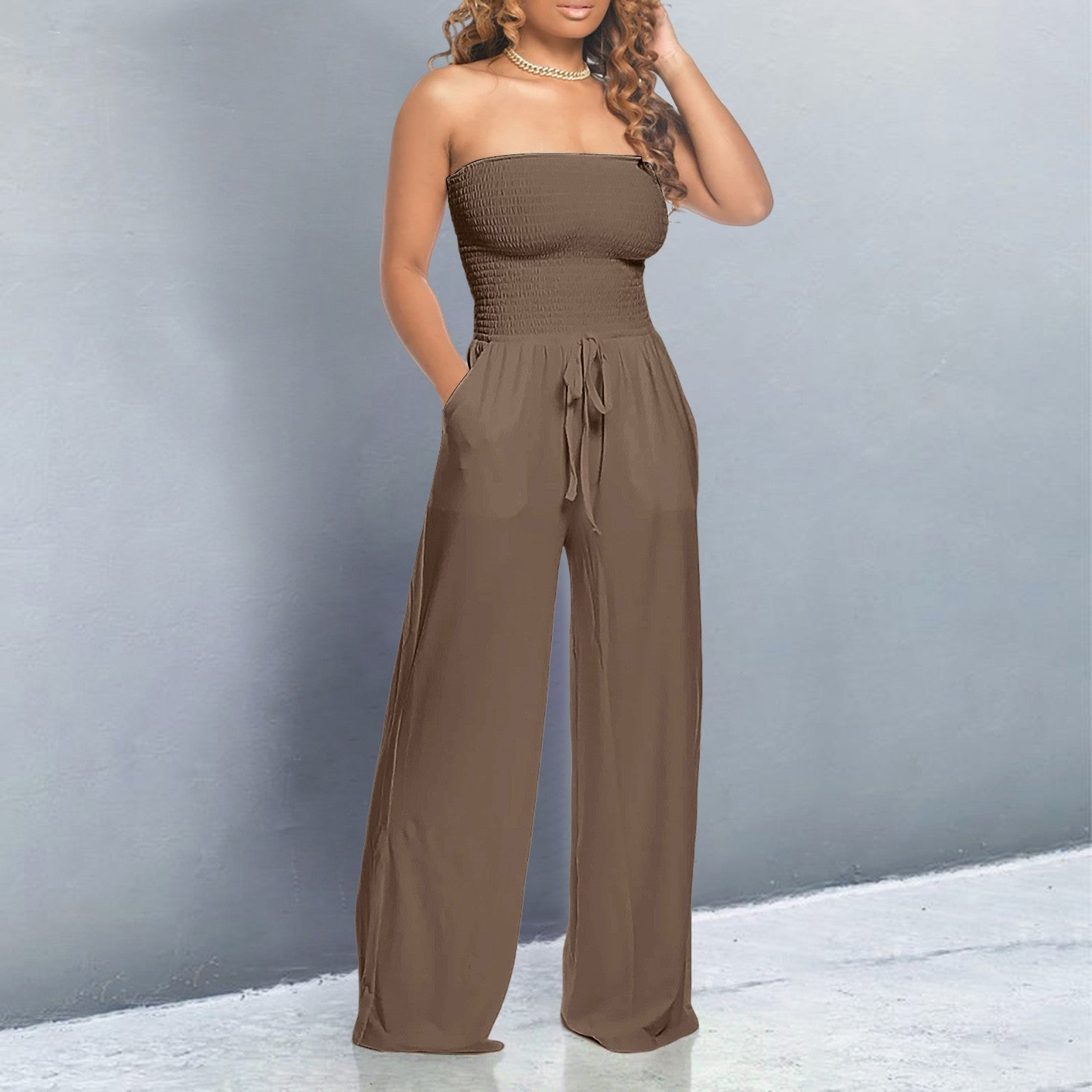 Women's Trendy Off-Shoulder Jumpsuit