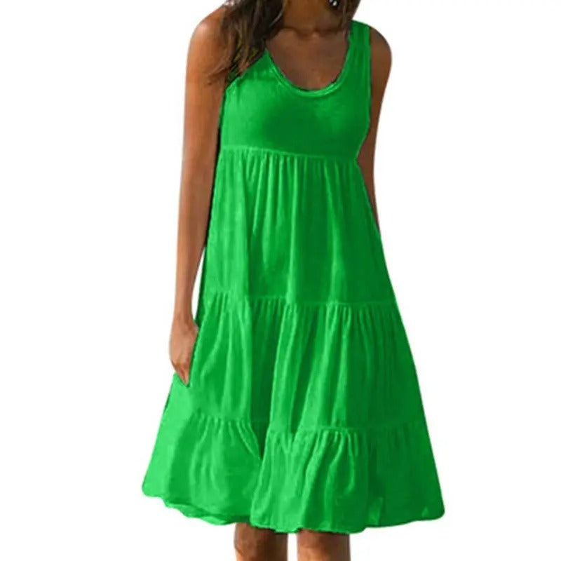 Women's Solid Bodycon Dress with Open Back