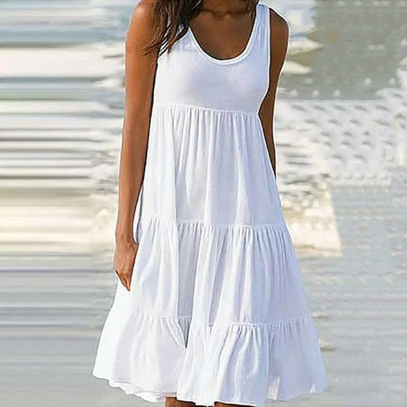 Women's Solid Bodycon Dress with Open Back