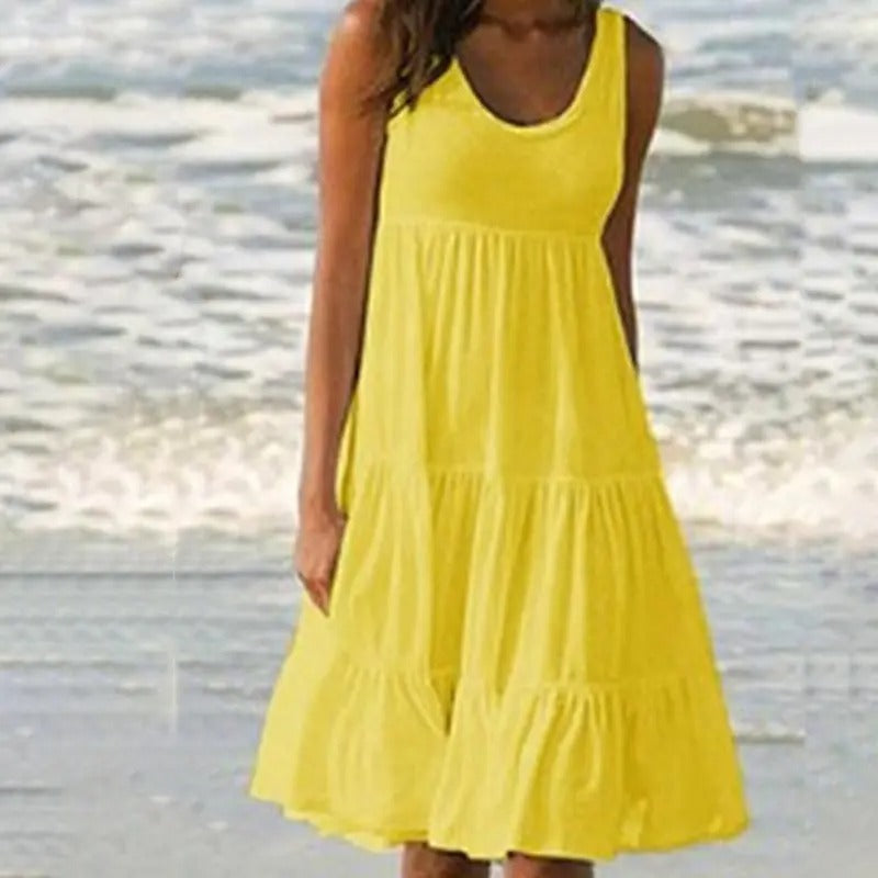 Women's Solid Bodycon Dress with Open Back