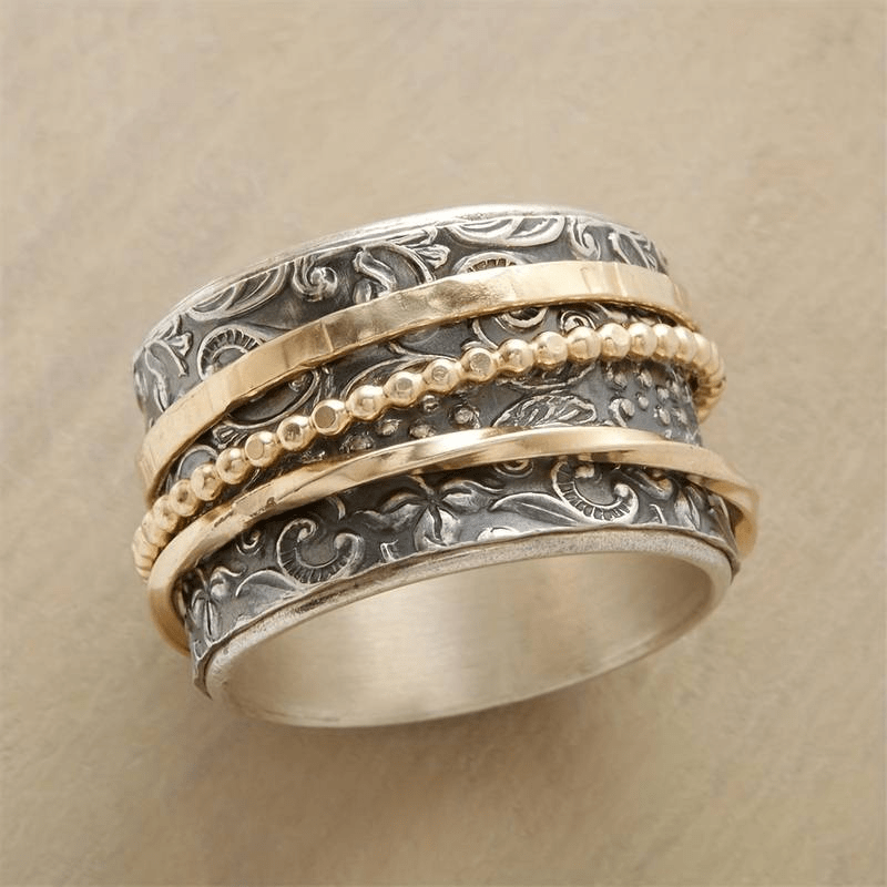 Women's Vintage Gold & Silver Antique Ring